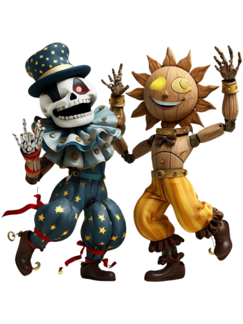 Sun and Moon FNAF Security Breach Fan Art Oversized